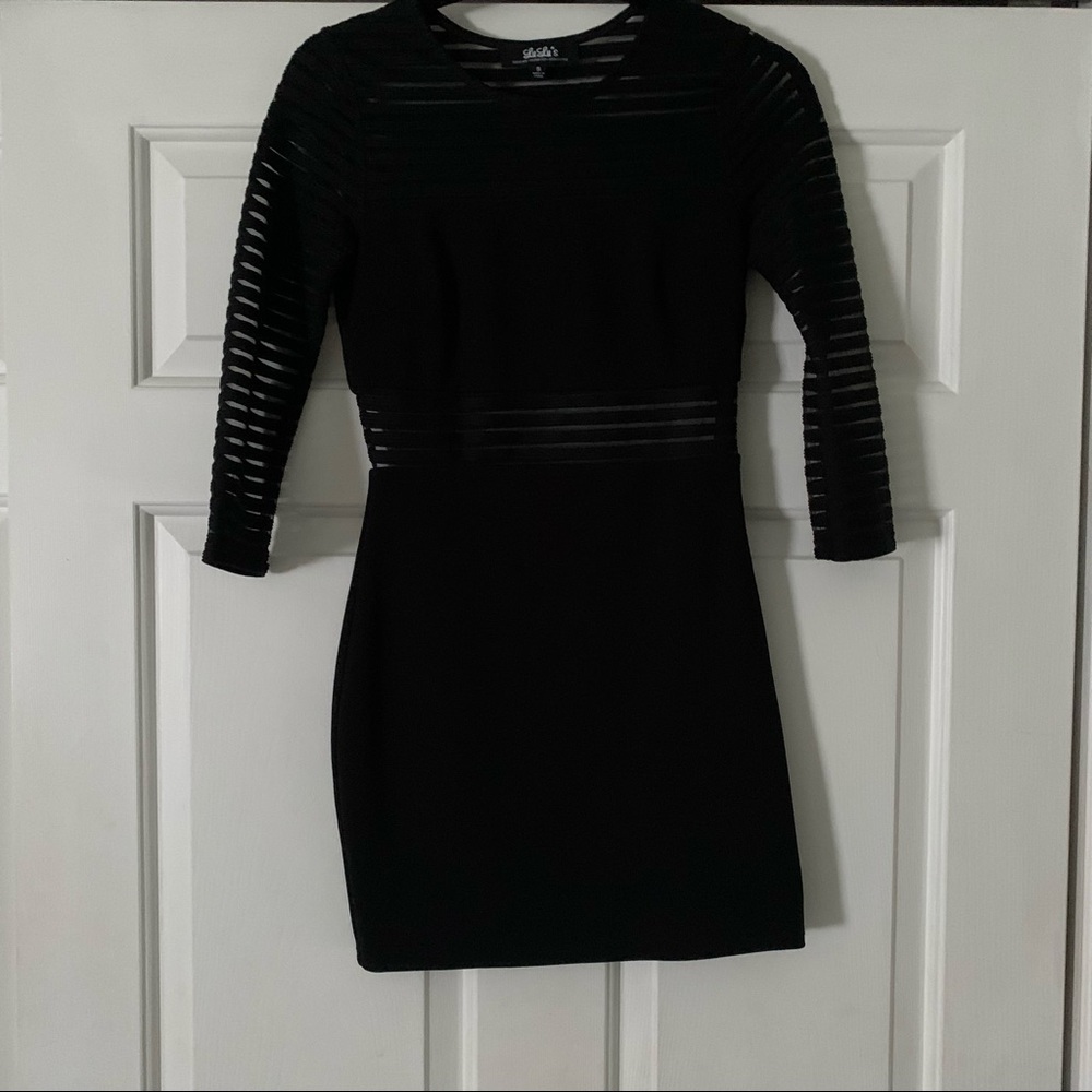 Lulus bodycon black dress